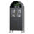 30.7 In. W×72.8 In. H×15.4 In. D 2-shelf and 1-drawer Metal Display Cabinet,Modern Freestanding Arched Cabinet, Antique Cabinets,Porcelain Cabinets,Bookshelves,Assembly Required