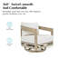  Ensemble de conversation pivotant en aluminium 3 pièces avec coussins et table d'appoint Harmonti