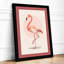Flamingo and Friend Minimalist - Framed Print-1728033501-1728033502