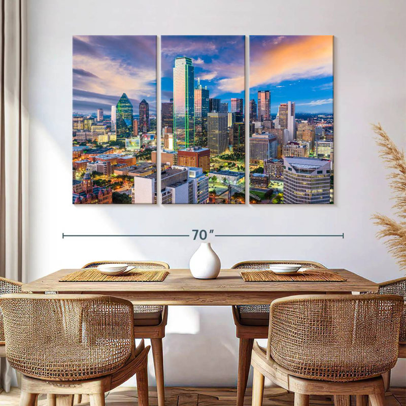 Horizon de Sireci, Dallas, Texas, H 42 po x l 65 po