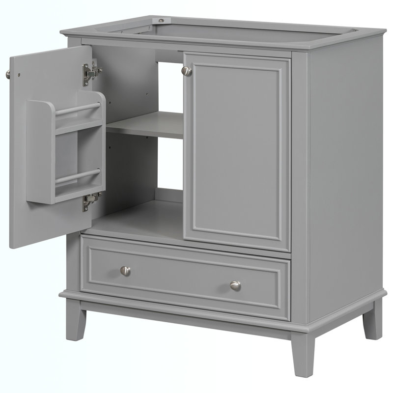 Base de meuble-lavabo simple 17,8 po seulement, Gris