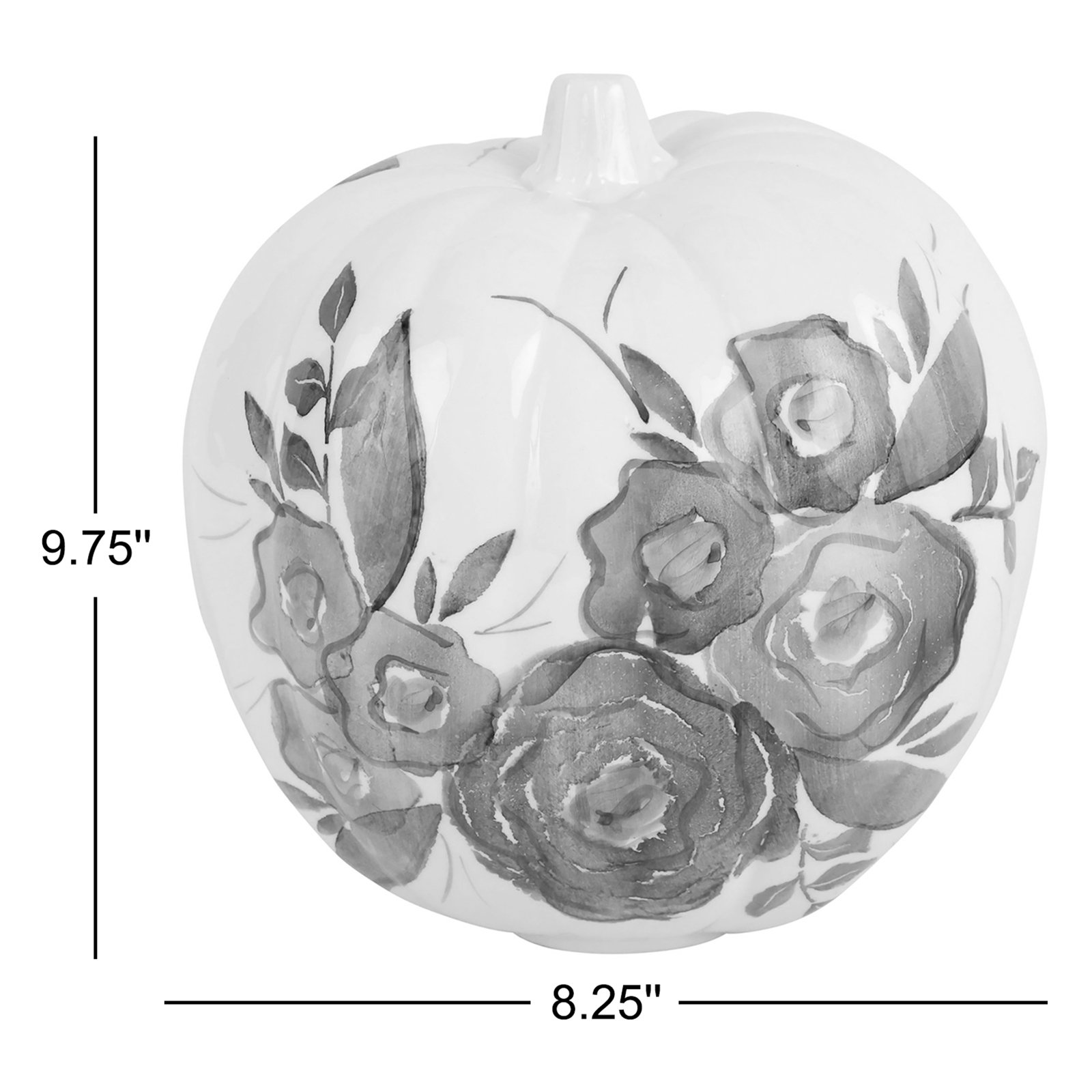 Blue Camellia Tall Ceramic Sculpture