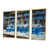 Toile avec cadre flottant or