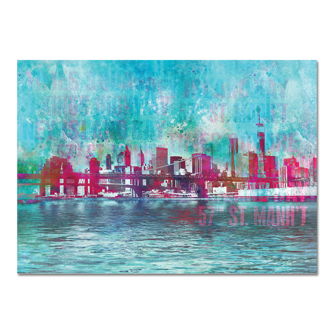 Acrylbild New York mit Ponte von Andrea Haase