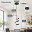 Suspension DEL intégrée spirale 1 lumière 41,1 cm (16,2 po), 15 W, blanc froid 6 000 K-520894359