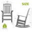  Chaise berçante d'extérieur en PEHD Abrahms-1479283345