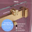Double porte de douche coulissante sans cadre avec verre transparent de 3/8 pouce (10 mm)