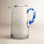 Libbey Cabos Blue-Handled Glass Pitcher, 90-ounce