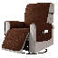 Housse pour fauteuil inclinable résistant à l'eau, housses antidérapantes pour fauteuil inclinable avec poche, housse de canapé inclinable lavable, protecteur de mobilier pour enfants, animaux de compagnie (grand, café foncé)-2687964-3696478