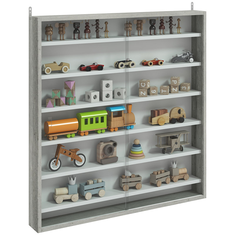Display Cabinet, Graphite Wood Effect