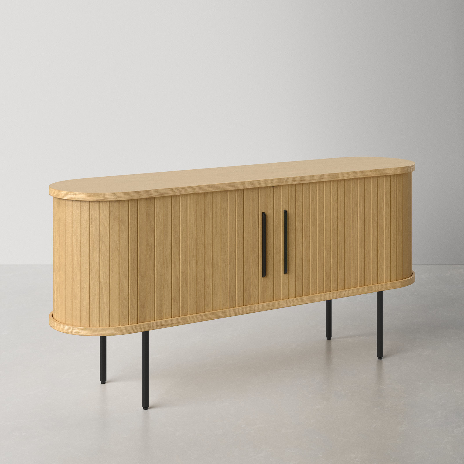 Iris 71'' Media Console, Natural Oak
