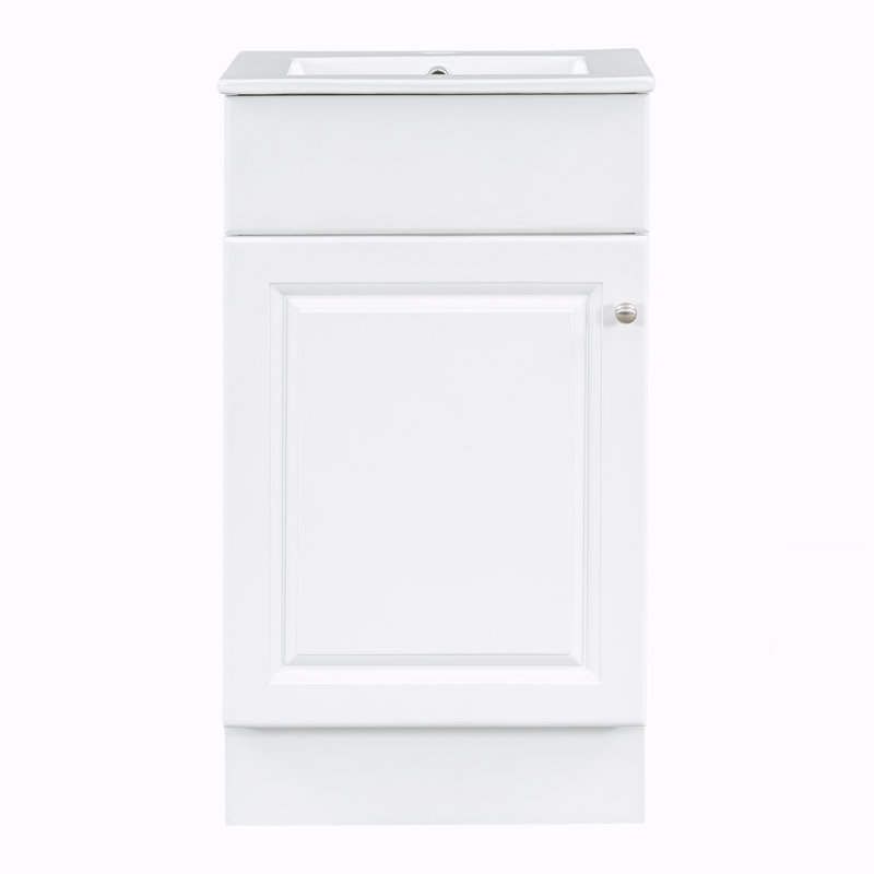 Meuble-lavabo 18 po avec lavabo, Blanc