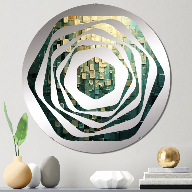 Farsad - Miroir décoratif Amorphe, 31,4 po x 31,4 po