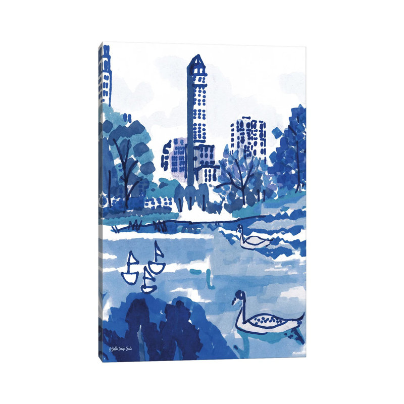City Pond by Stellar Design Studio - Gallery-Wrapped Canvas Giclée on Canvas, 66.04 cm H x 45.72 cm W x 1.91 cm D, Canvas