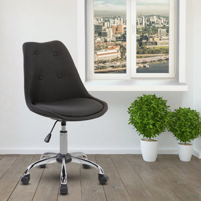 Techni Mobili Armless Task Chair With Buttons