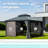 12 Ft. W x 12 Ft. D Galvanized Steel Patio Gazebo