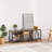 Pridgen TV Stand for 55 Inch TV with Power Outlets, Rustic Gray Entertainment Center with Open Storage Shelves for TVs up to 55 Inch, Industrial Media Console Table with Charging Station for Living Room, Bedroom, Apartment-1000237992-1000091454
