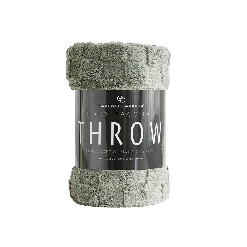 Standard Throw Blanket, Charcoal, 240cm L x 200cm W