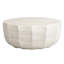 Table basse imperméable 35,43 po pour l'extérieur et l'intérieur, conception durable en ciment MgO, convient aux terrasses, jardins, arrière-cours et salons, blanc cassé