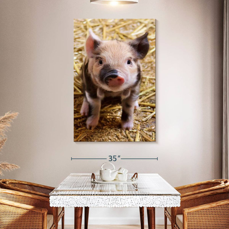 Brampt Farm Piglet, 51" H x 34" W