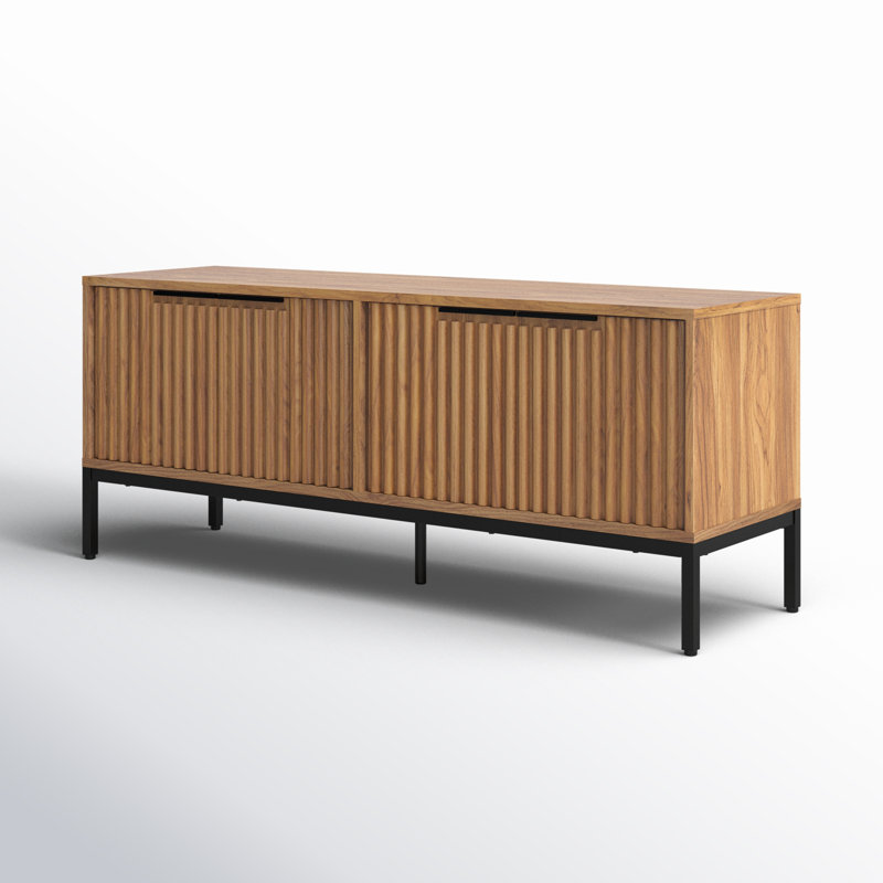 Meuble télé avec rangement, Chêne