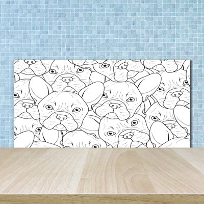 50cm W x 100cm L Glass Peel and Stick Panel