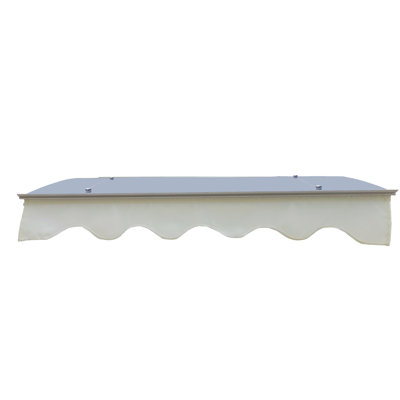 34" Deep Door Window Awning - Protected Polycarbonate & Aluminum Heat Modern 47"x34" To Heavy Snow And Strong Breeze