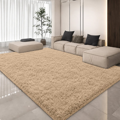 Luxury Plush Shaggy Area Rug & Runner, Soft Deep-Pile Non-Slip Living Room Carpet