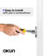  Levier de porte simple Dune à conception dissimulée moderne (pour placard, garde-manger ou couloir) - style minimaliste élégant en chrome-101982324-101982327