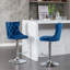 Tabourets de bar confortables en velours avec hauteur de siège réglable et conception capitonnée, pour la maison et la cuisine.-800423085-800423062