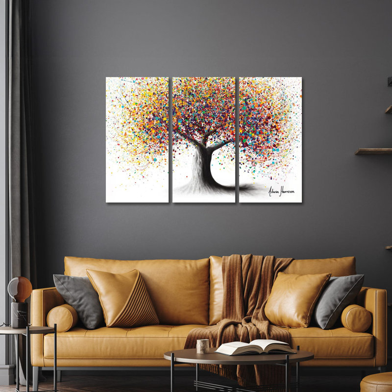 Rainbow Soul Tree by Ashvin Harrison - No Frame Gallery-Wrapped Canvas Giclée on Canvas, 101.6cm H x 152.4cm W x 1.91cm D