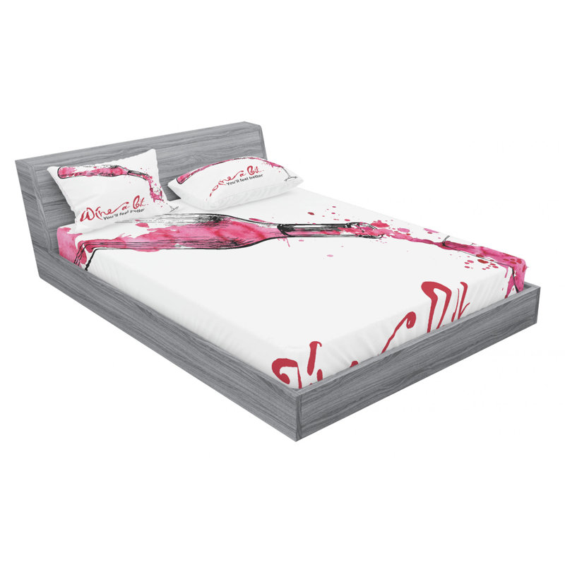 Microfiber Sheet Set, Full Sheet Set with Fitted Sheet