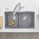 Diamond SILGRANIT 32" L x 19.36" W Double Basin Undermount Kitchen Sink