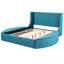 Upholstered Platform Bed With Wingback Headboard And Drawer-790169061