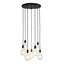 Phinney 7 - Light Black Cluster Pendant