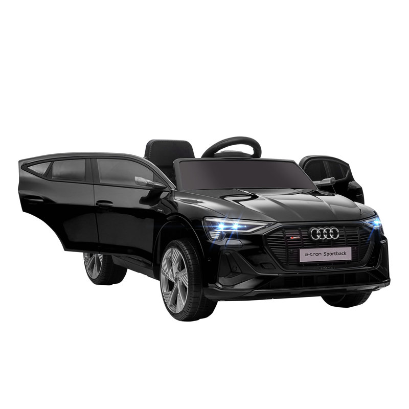 Black 12V Audi E-tron Sportback Kids Ride-On Car