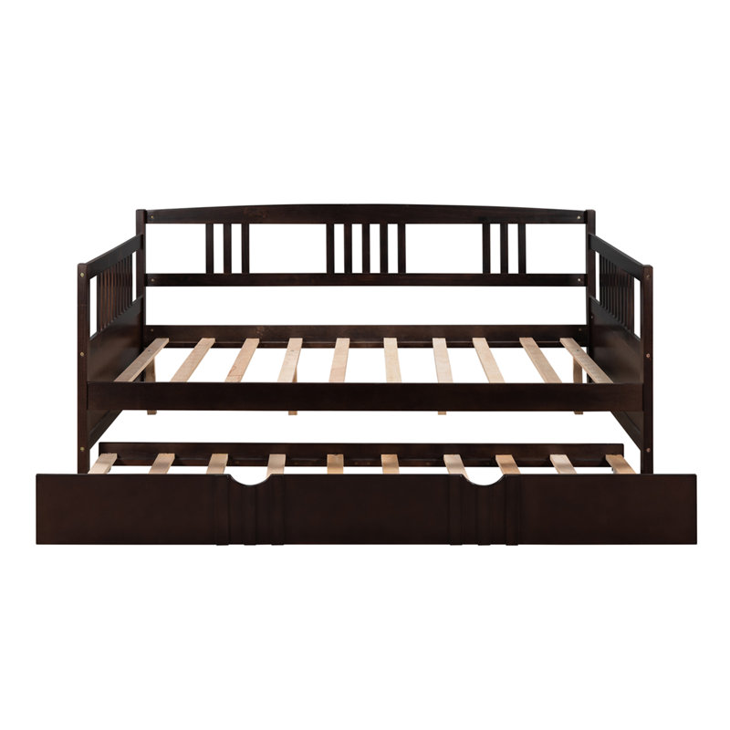 Lit plateforme en bois massif Eccleston, Espresso