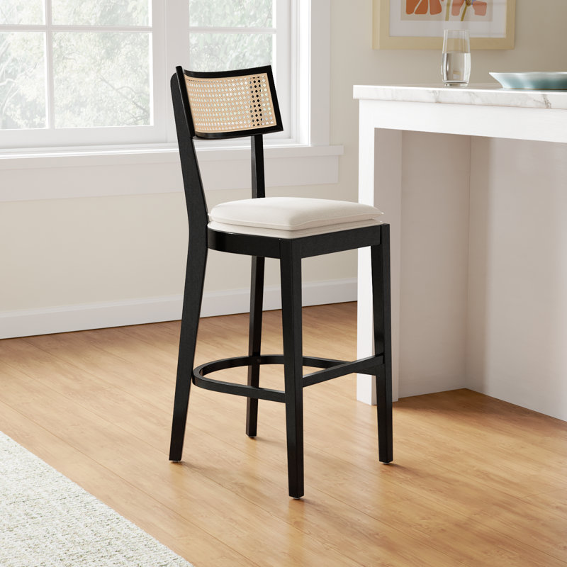 Tarrington Stool, Bar Stool (30.5" Seat Height), Natural/Black