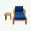 Ensemble de salon d'extérieur en bois d'acacia avec table basse-966176138