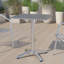 Table carrée pour l'intérieur et l'extérieur en aluminium à plateau lisse avec base Siward-921347168-848676355