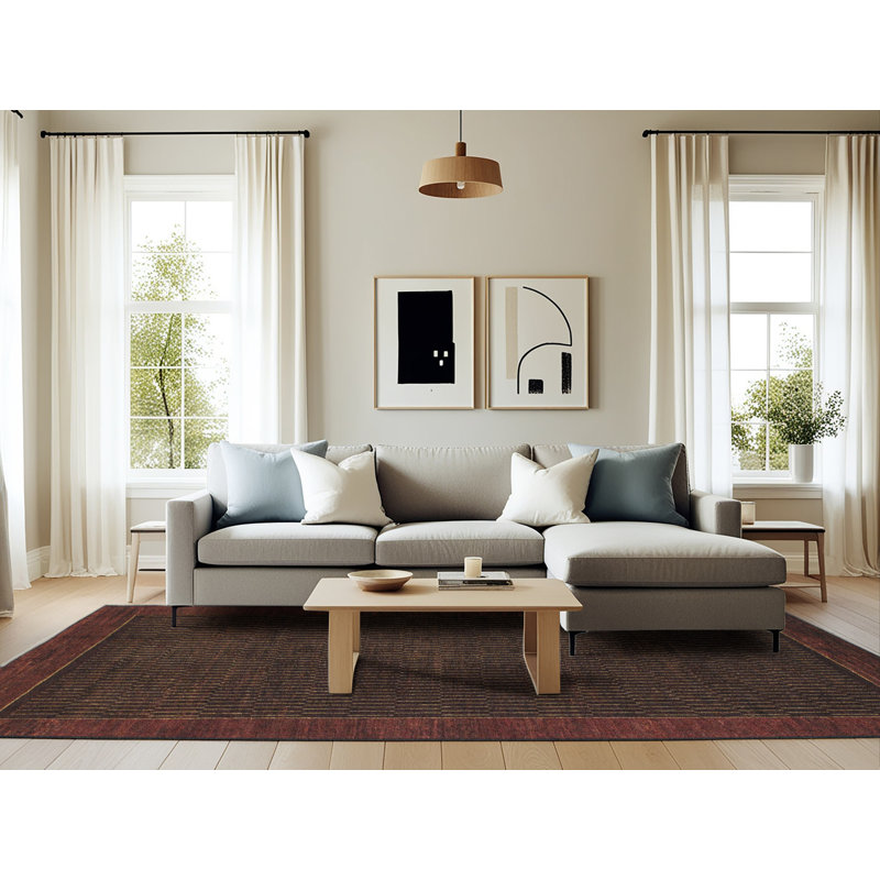 Abstract Indoor Rug, Rectangle 6' x 9'