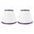 Off White with Purple Trim