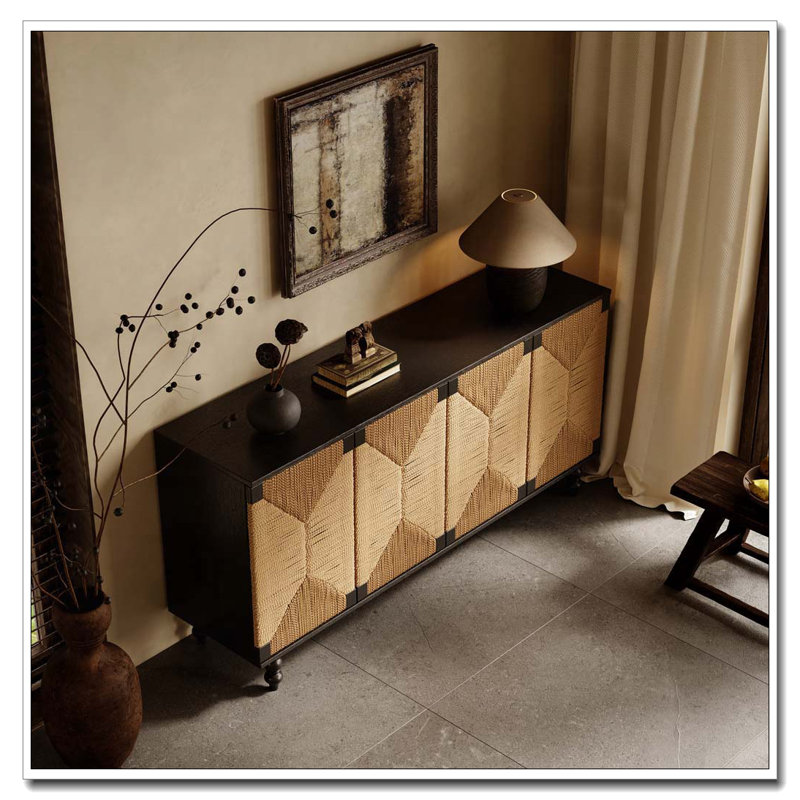 Accent Natural Sideboard Buffet Cabinet Storage