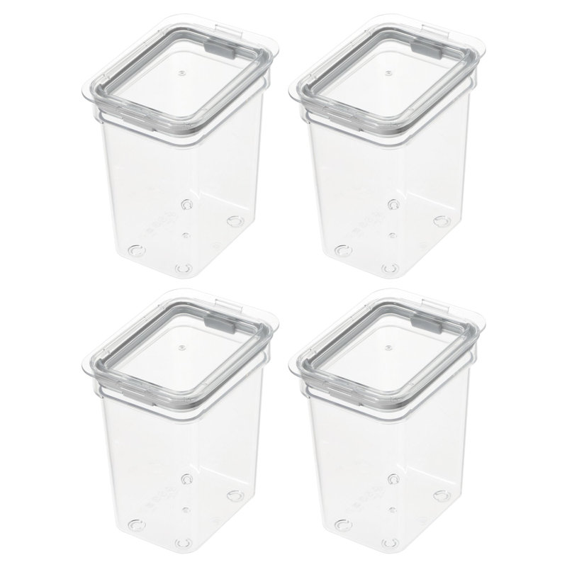 Petit bac de rangement pour aliments avec couvercle hermétique iDesign - idéal pour le comptoir de cuisine ou le garde-manger