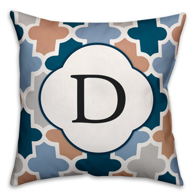 Quatrefoil Geometric Reversible Throw Pillow
