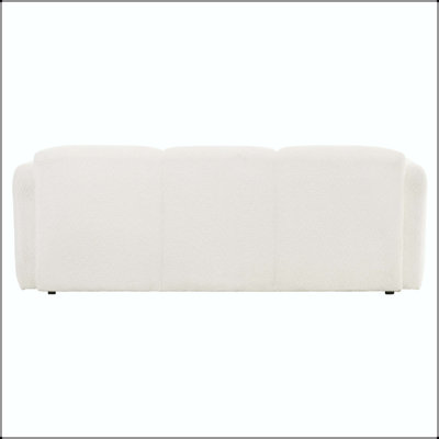 Low-Profile Rounded Sofa with Pocket Coil Seating