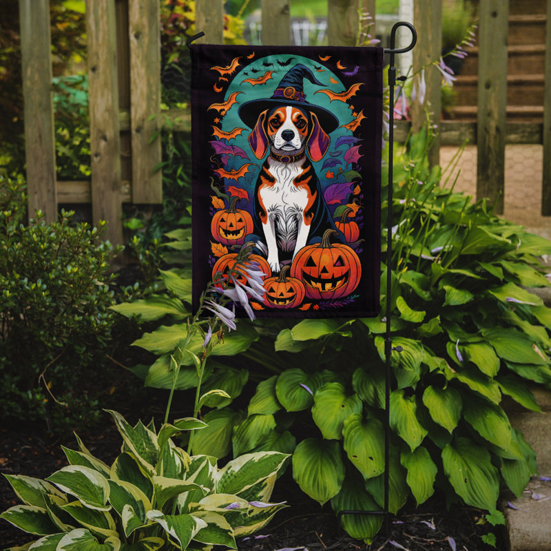 Jais Double Sided Polyester Halloween Garden Flag, 15.5" x 11.25"