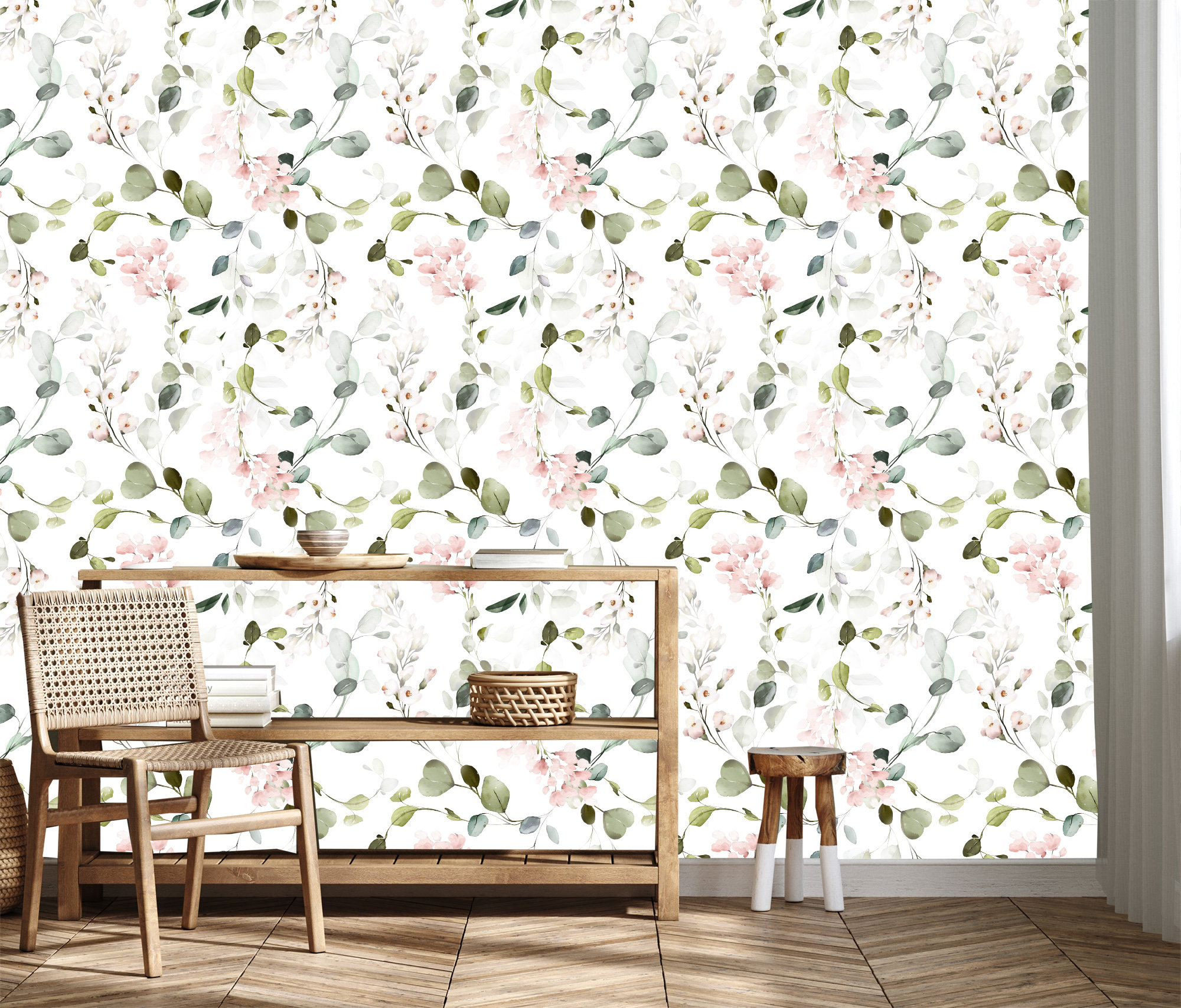 Magnolia Home Renewed Floral Peel & Stick Wallpaper - Pink