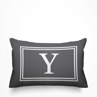 Coussin intérieur / extérieur imprimé monogramme
