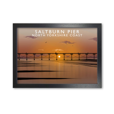 Saltburn Pier North Yorkshire Coast by Richard O'Neill - Single Picture Frame Print
